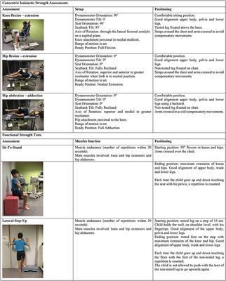 Reliability of Isokinetic Strength Assessments of Knee and Hip Using the Biodex System 4 Dynamometer and Associations With Functional Strength in Healthy Children